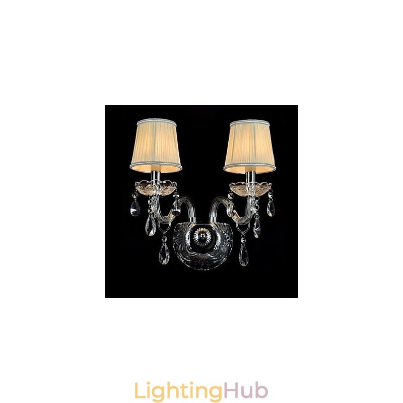 Crystal Mini Style Wall Sconces Candle Wall Lights Modern Contemporary Glass