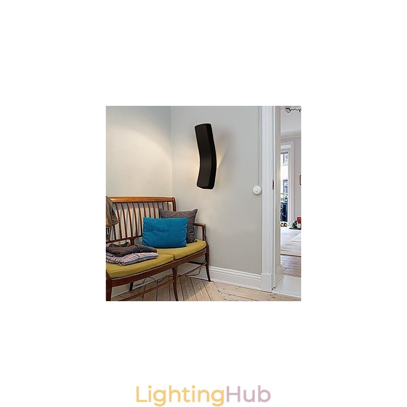 Contracted And Contemporary Creative Bent Wrought Iron Wall Lamp Power Lights
