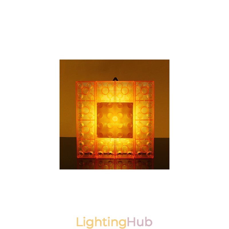 Creative Blocks Frame Light Colored Cute Little Gifts Wall Lamp Belt Hook Lights