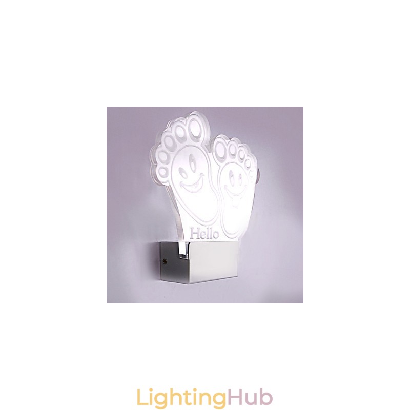 Acrylic Wall Lamp PVC Lamp Light Chip Modern Contemporary Metal