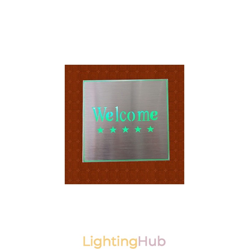 The Hotel Market Welcome Indicator Light Lamp Creative Bar Model Wall Sconces Metal