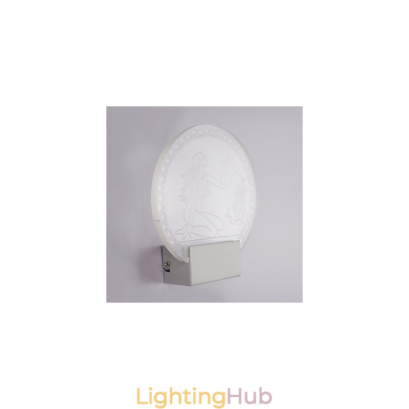 Acrylic Wall Lamp PVC Lamp Light Chip Modern Contemporary Metal 5W