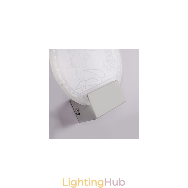 Acrylic Wall Lamp PVC Lamp Light Chip Modern Contemporary Metal 5W