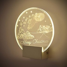 Acrylic Wall Lamp PVC Lamp Light Modern Contemporary Metal