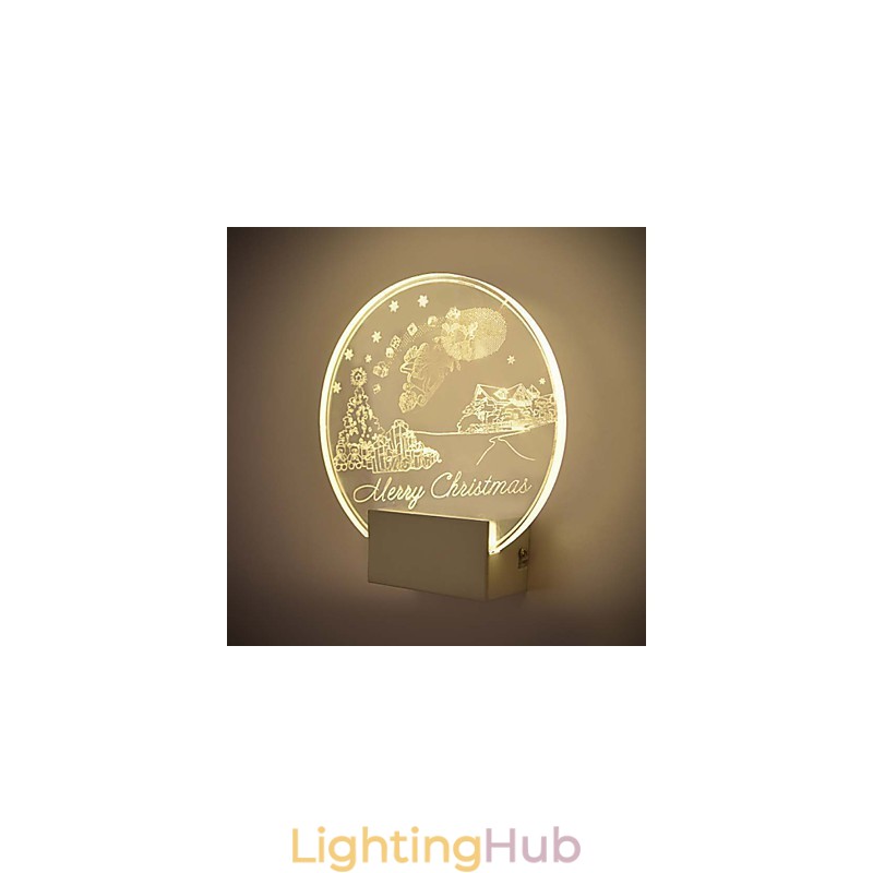 Acrylic Wall Lamp PVC Lamp Light Modern Contemporary Metal