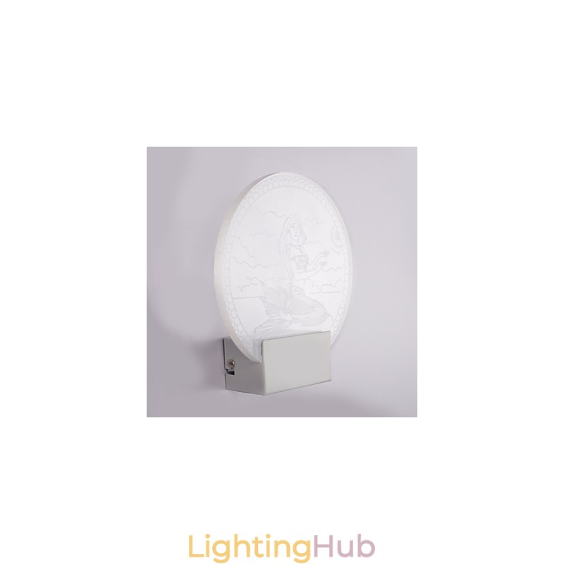 Acrylic Wall Lamp PVC Lamp Light Modern Contemporary Metal