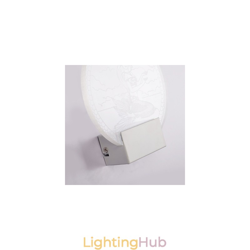 Acrylic Wall Lamp PVC Lamp Light Modern Contemporary Metal
