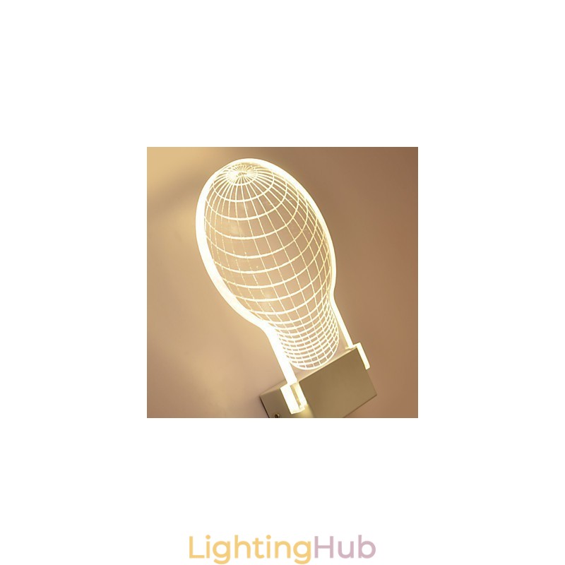 Acrylic Wall Lamp PVC Lamp Light Chip Modern Contemporary Metal