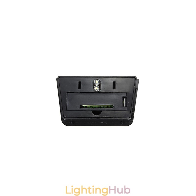 Warm Yellow Solar Powered Wall Mount 2 Lantern Light Deck Lamp