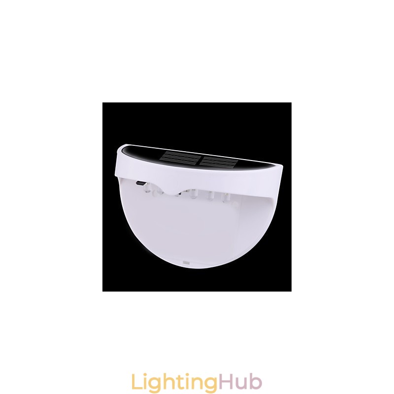 Solar Powered Waterproof IP55 Lamp White + Black