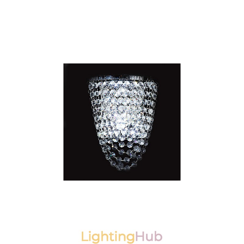 Crystal Flush Mount wall Lights Modern Contemporary Metal