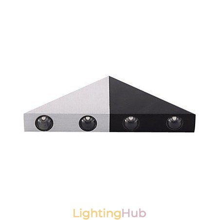 Modern Wall Light with Black and Silver Color Chic Triangle Style Design Modern Wall Light with Black and Silver Color Chic Triangle Style Design