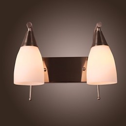 2 Light Wall Light in White Shade