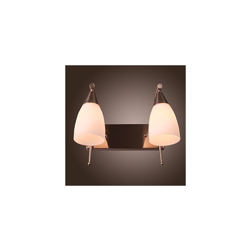 2 Light Wall Light in White Shade