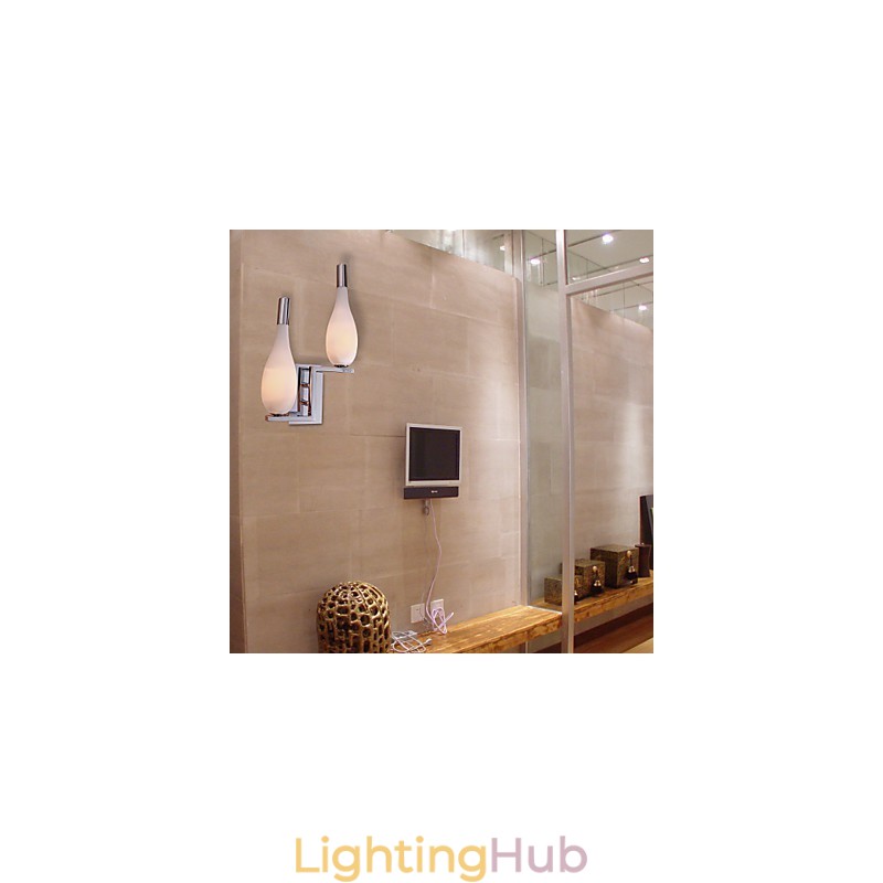 Crystal Wall Light with 2 Lights Bottle Shaped Shade