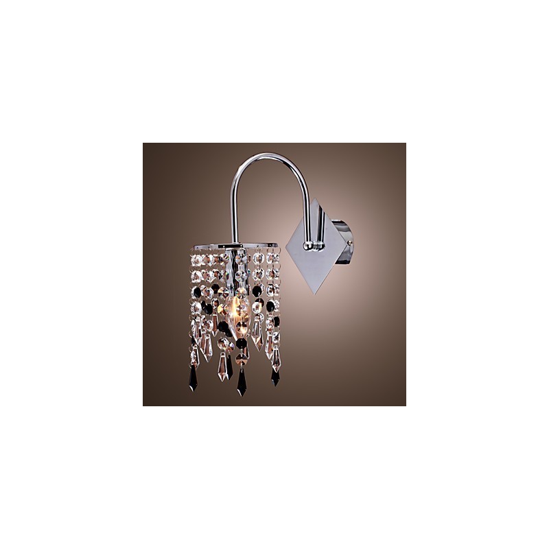 Wall Light with Elegant Crystal Drop