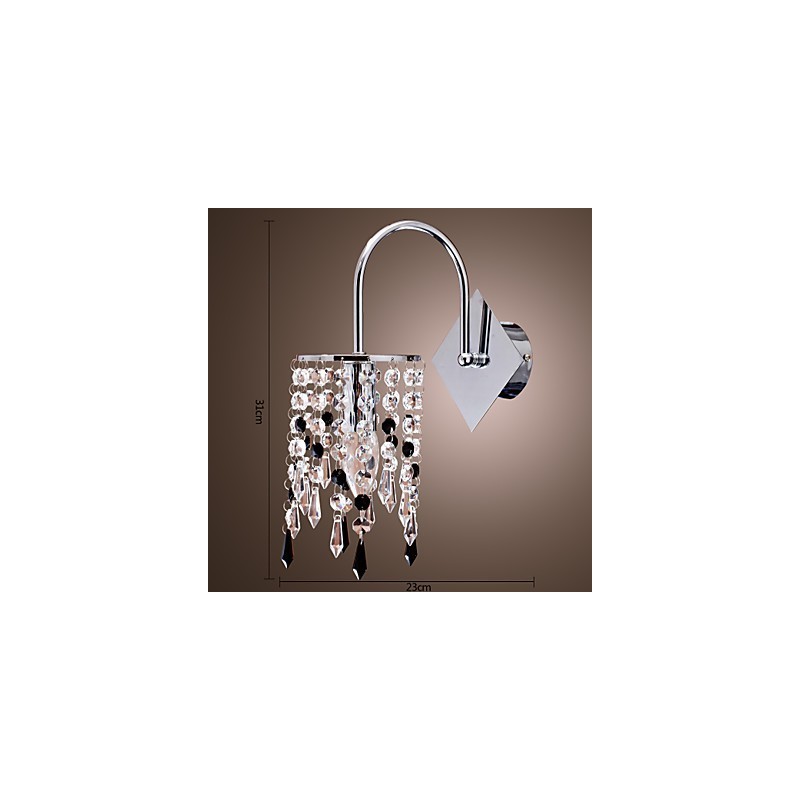 Wall Light with Elegant Crystal Drop