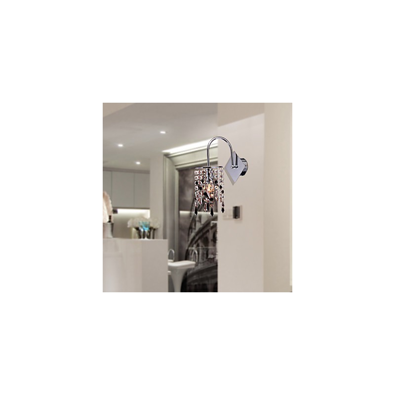 Wall Light with Elegant Crystal Drop