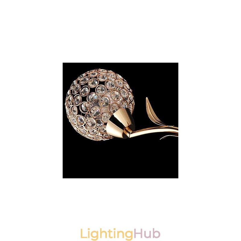 Crystal Wall Sconces Reading Wall Lights Modern Contemporary Metal