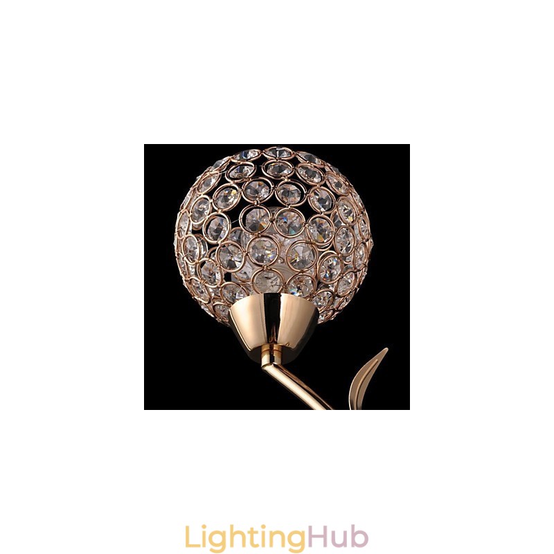 Crystal Wall Sconces Reading Wall Lights Modern Contemporary Metal