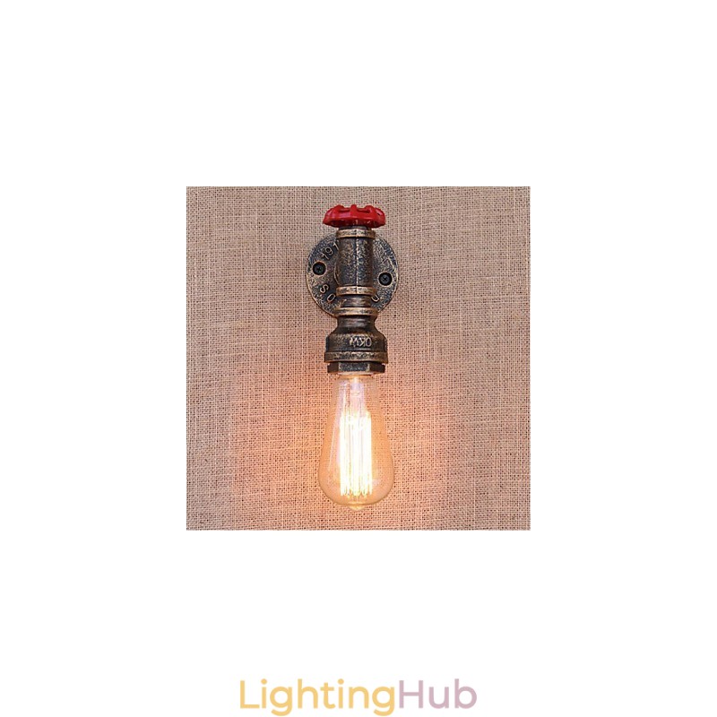 Nostalgia Simple Water Pipe Decorative Small Wall Lamp Wall Light
