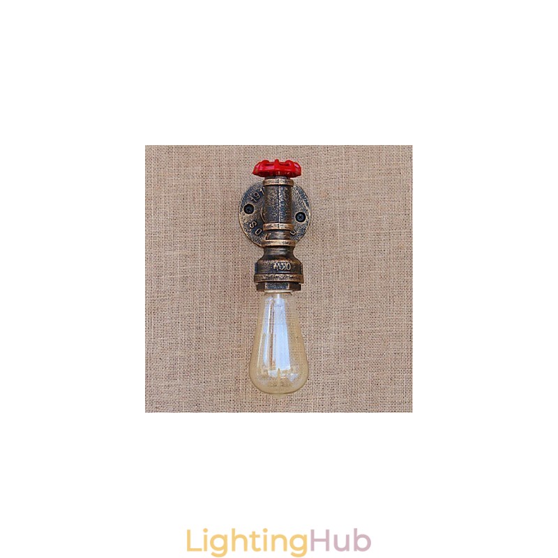 Nostalgia Simple Water Pipe Decorative Small Wall Lamp Wall Light