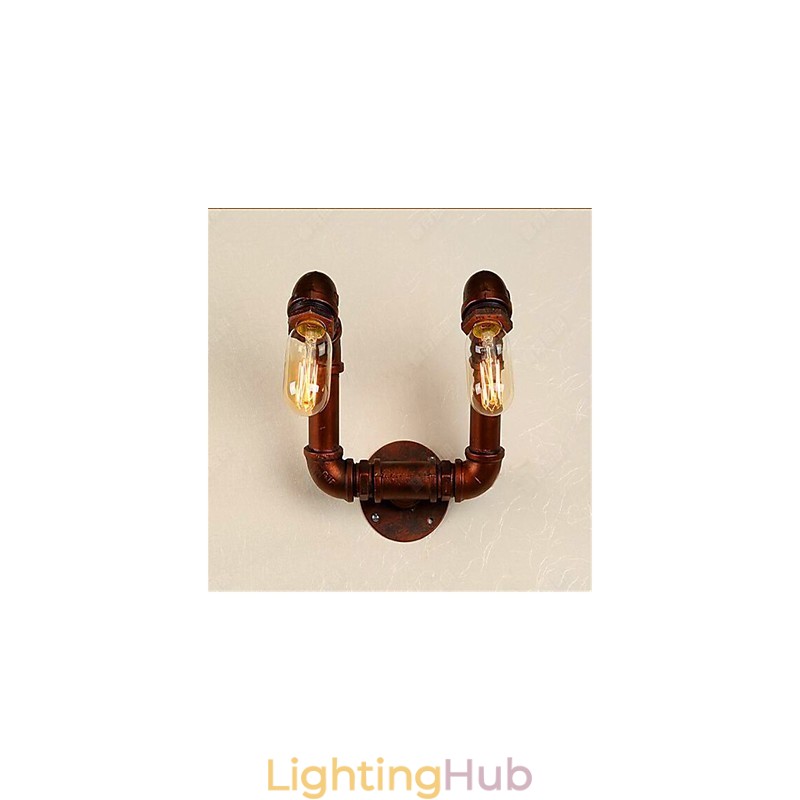 American Bar Xiang Bedroom Aisle Water Pipe Wall Lamp Retro Industrial Iron Wall Lamp