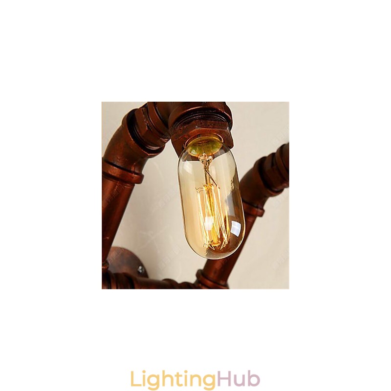 American Bar Xiang Bedroom Aisle Water Pipe Wall Lamp Retro Industrial Iron Wall Lamp