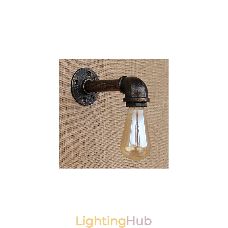 Nostalgia Simple Water Pipe Decorative Small Wall Lamp Wall Light