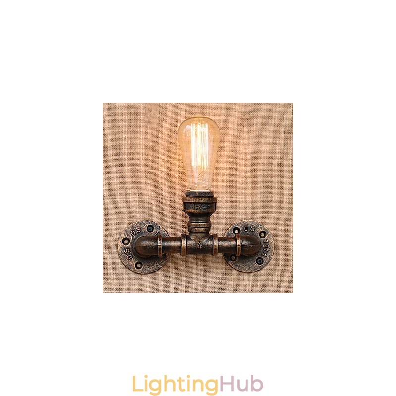 Nostalgia Simple Water Pipe Decorative Small Wall Lamp Wall Light