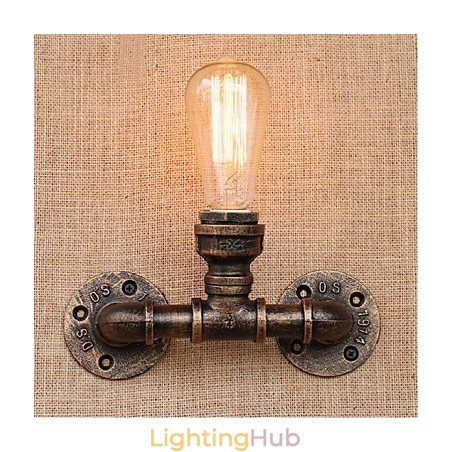 Nostalgia Simple Water Pipe Decorative Small Wall Lamp Wall Light
