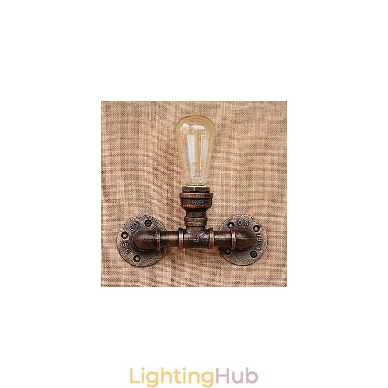 Nostalgia Simple Water Pipe Decorative Small Wall Lamp Wall Light
