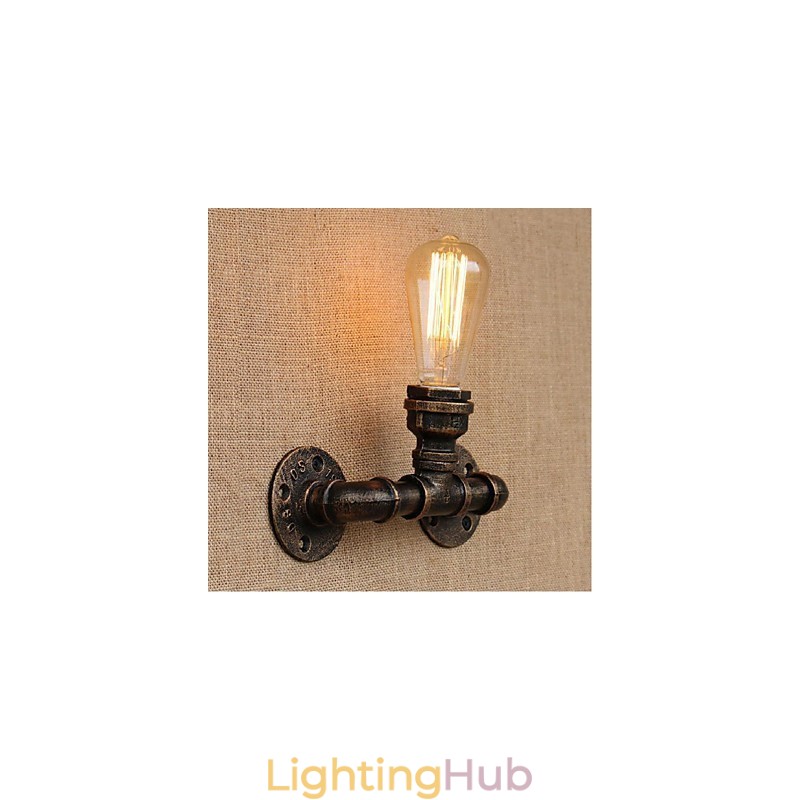 Nostalgia Simple Water Pipe Decorative Small Wall Lamp Wall Light