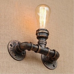 Nostalgia Simple Water Pipe Decorative Small Wall Lamp Wall Light