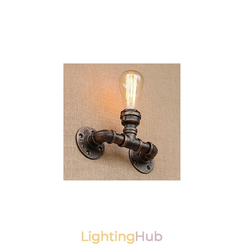 Nostalgia Simple Water Pipe Decorative Small Wall Lamp Wall Light