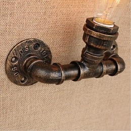 Nostalgia Simple Water Pipe Decorative Small Wall Lamp Wall Light