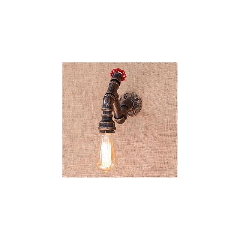 Nostalgia Simple Water Pipe Decorative Small Wall Lamp Wall Light
