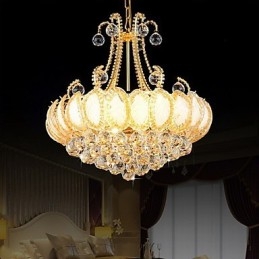 Modern Luxury Chandelier Crystal Pendant Light Diameter 50CM Contains 8 Bulbs
