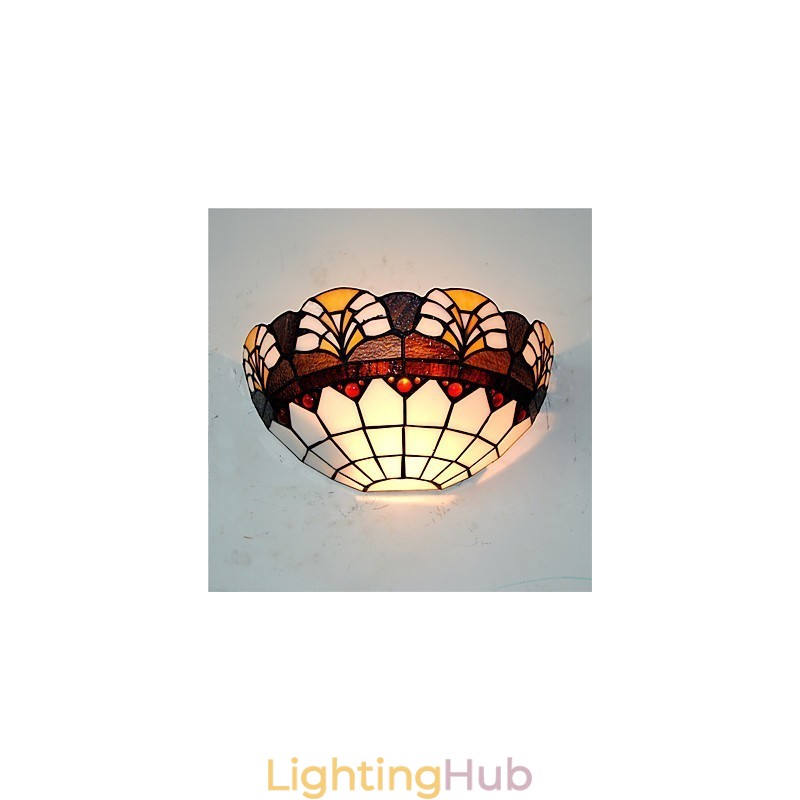 Retro Country Wall Lights Glass Shade Living Room Bedroom Restaurant Cafe Bar Wall Sconces