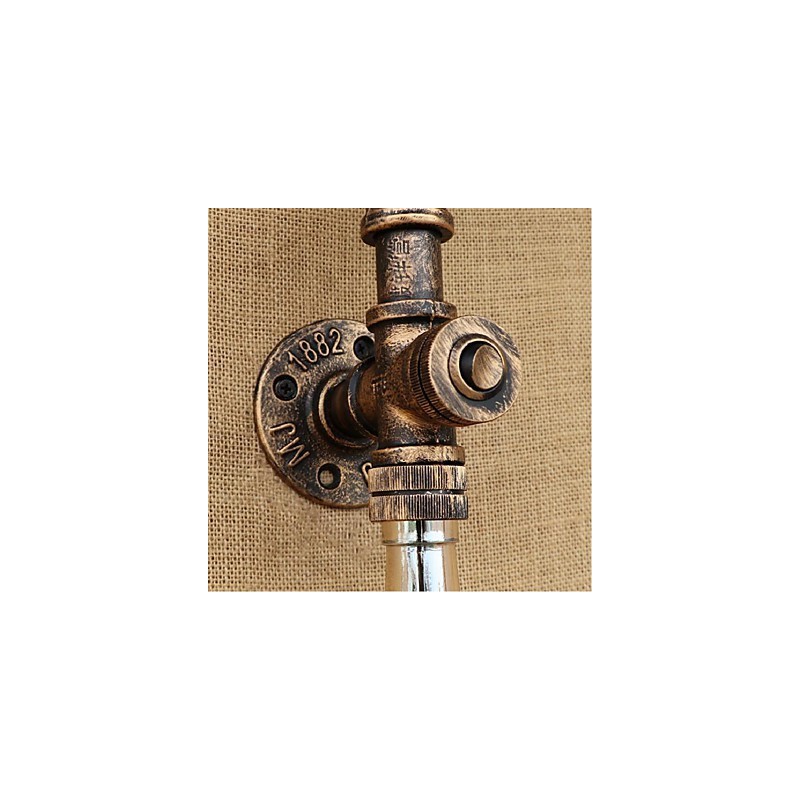 Retro American Village Creative Industry Wind Designer Water Bottle Wall Lamp Wall Light Amber