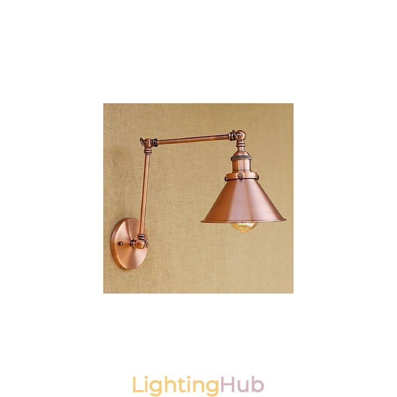 Long arm Half rust Retro Creative Nostalgic Retractable Folding Wall Sconces Wall Light