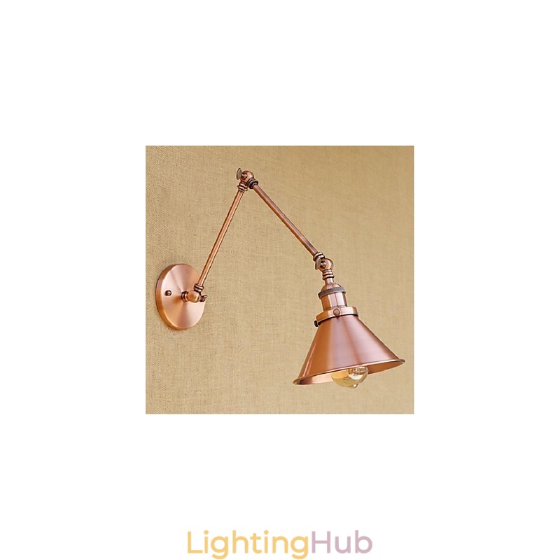 Long arm Half rust Retro Creative Nostalgic Retractable Folding Wall Sconces Wall Light