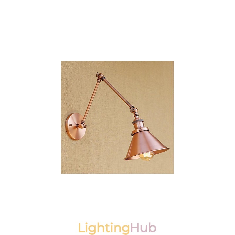Long arm Half rust Retro Creative Nostalgic Retractable Folding Wall Sconces Wall Light