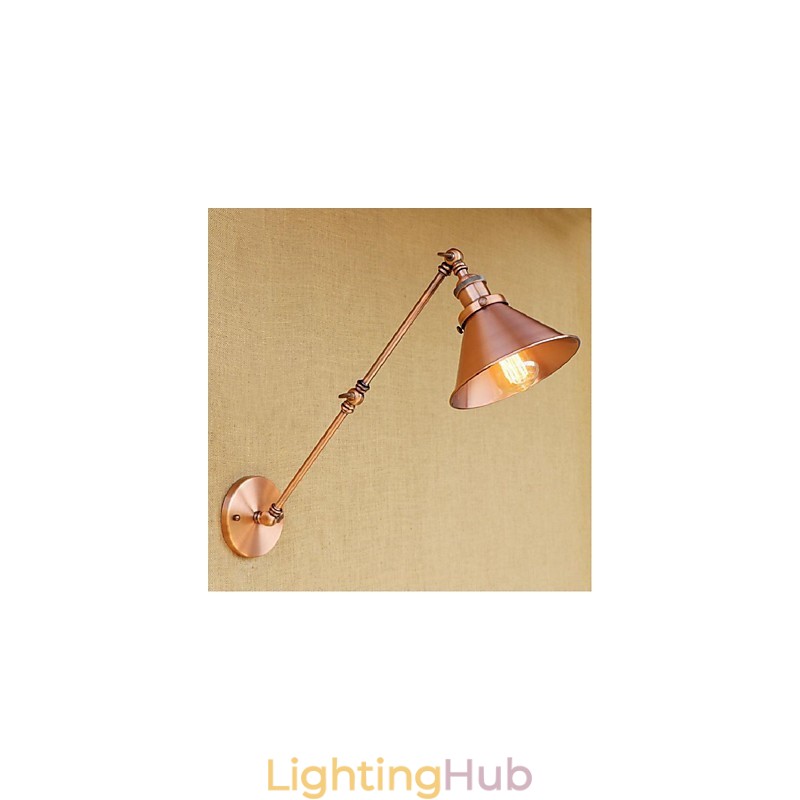 Long arm Half rust Retro Creative Nostalgic Retractable Folding Wall Sconces Wall Light