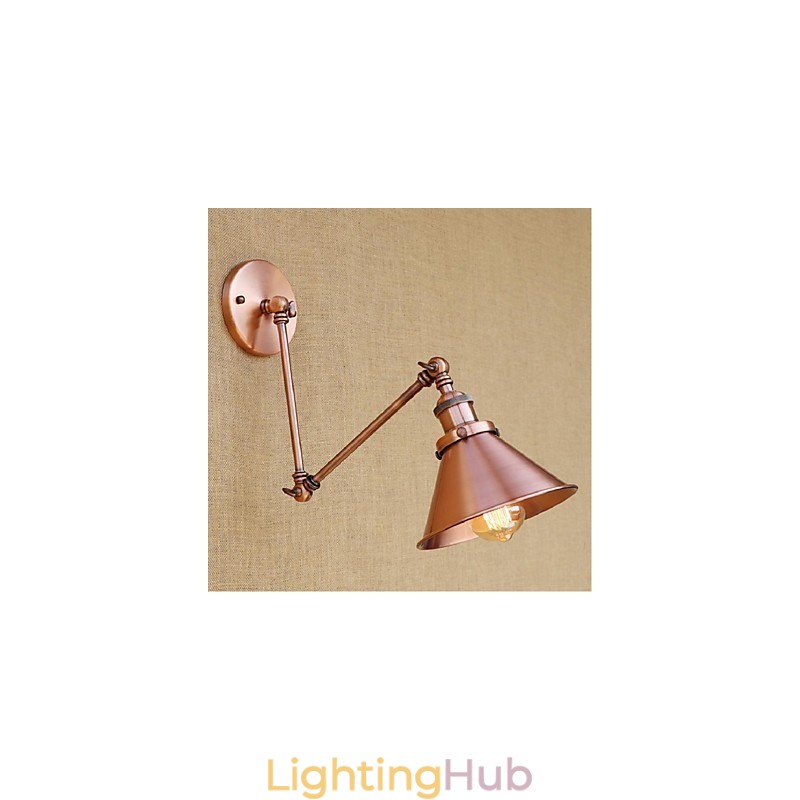 Long arm Half rust Retro Creative Nostalgic Retractable Folding Wall Sconces Wall Light