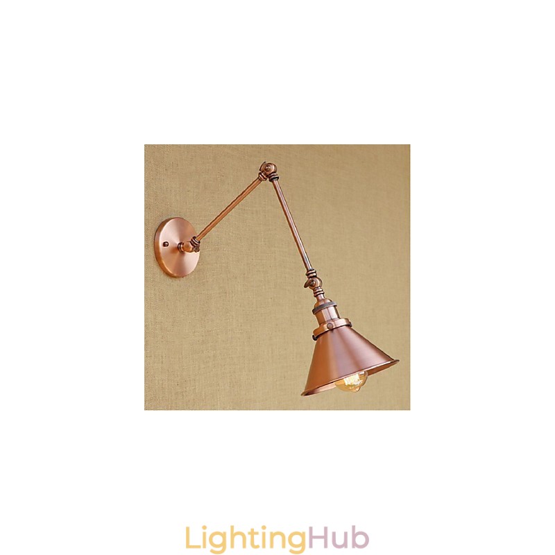 Long arm Half rust Retro Creative Nostalgic Retractable Folding Wall Sconces Wall Light