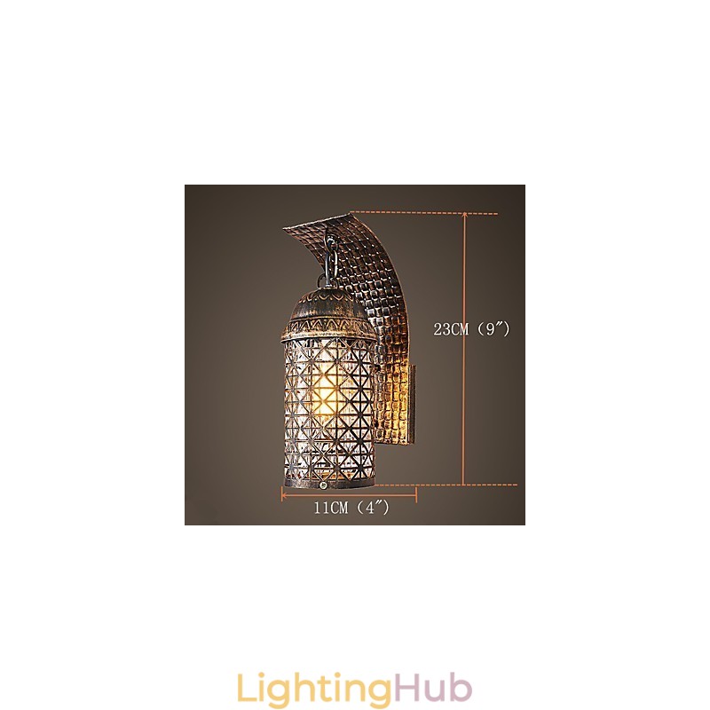 Rustic Lodge Painting Feature for Mini Style Uplight Wall Sconces Wall Light