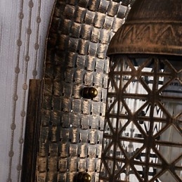 Rustic Lodge Painting Feature for Mini Style Uplight Wall Sconces Wall Light