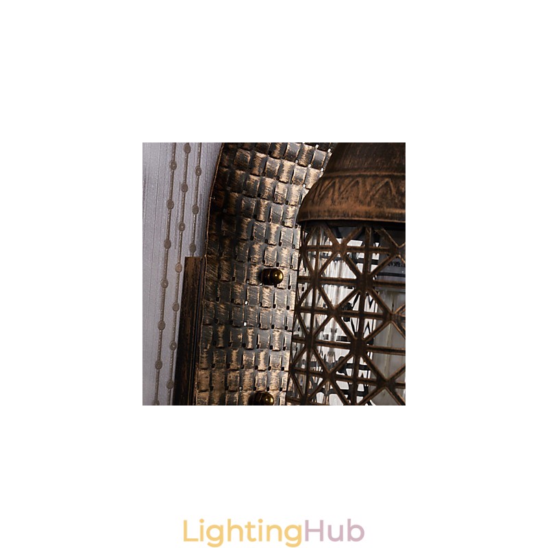 Rustic Lodge Painting Feature for Mini Style Uplight Wall Sconces Wall Light