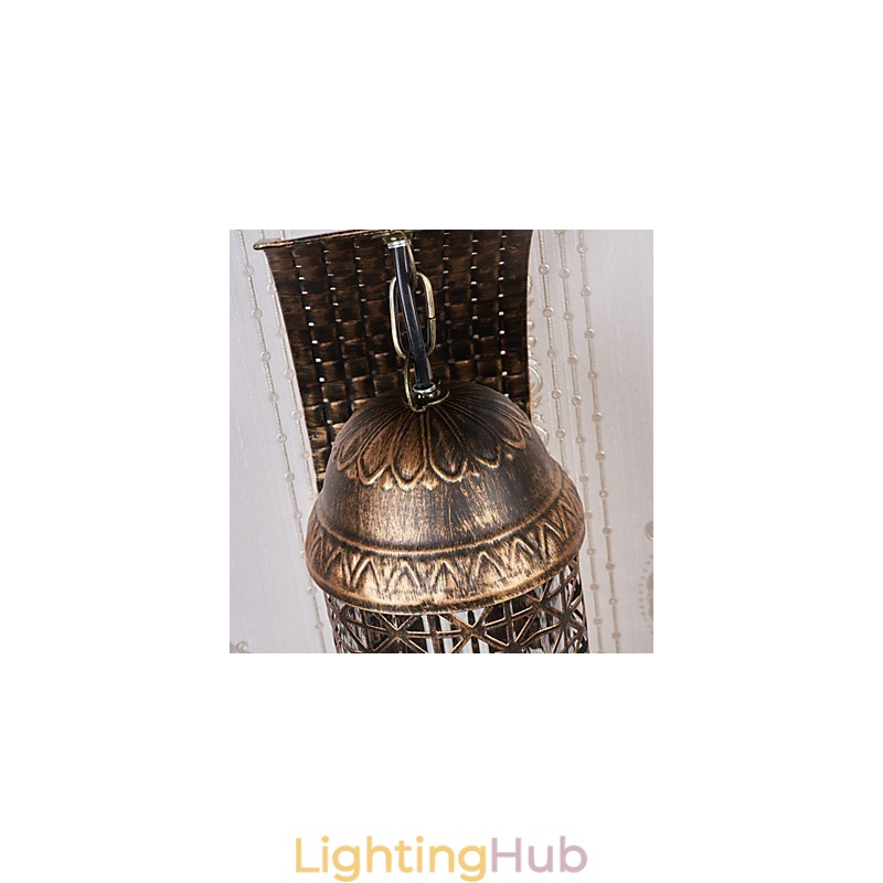 Rustic Lodge Painting Feature for Mini Style Uplight Wall Sconces Wall Light